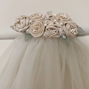 Bouquet/Fingertip Length Custom Bridal Veil